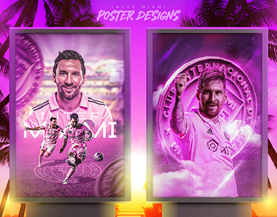 Messi Inter Miami Poster Designs