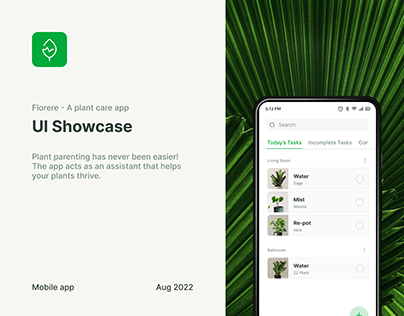 Plant care app - UI Showcase