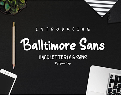 Balltimore Sans – Handwritting Sans