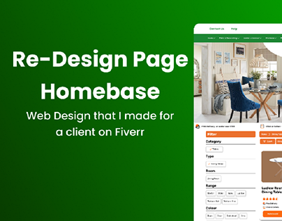 Re-Design Page Homebase Furniture Web