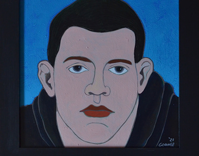 acrylic man portrait