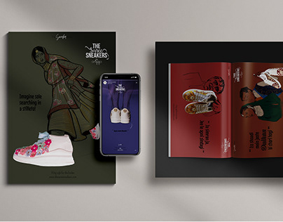 The Saree Sneakers - Advertisement campaign concept