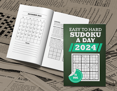Easy To Hard Sudoku a Day 2024, 1 Puzzle a Day, Vol 11