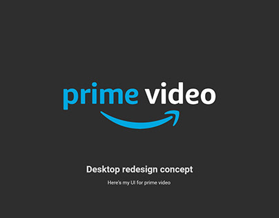 Prime video UI
