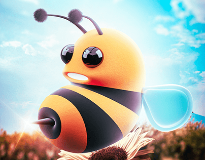 "CUTE BEE" 3D ⚡