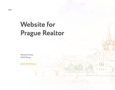Website for Prague Real Estate Agent