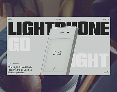 The Light Phone - Website Concept