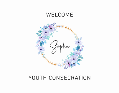 Consecration Welcome Sign Design