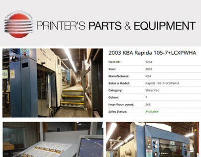 2003 KBA Rapida 105-7+LCXPWHA by Used Presses