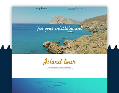 Responsive Web design, UX/UI for Anafi Resort