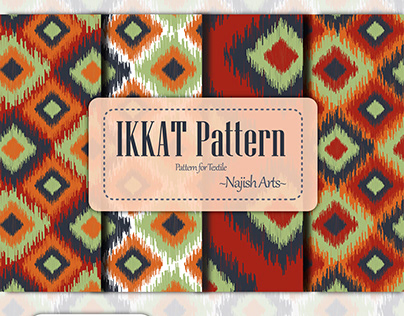 IKKAT - A Pattern for textile (Seamless Pattern)
