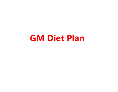 GM diet plan