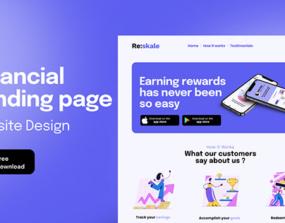 Project thumbnail - Financial Landing Page