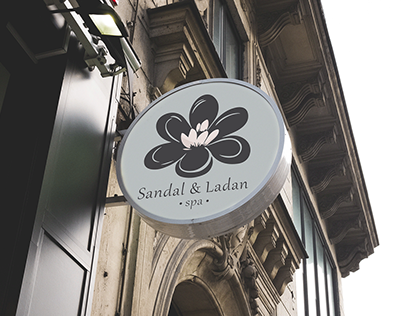 Логотип массажного салона и спа Sandal & Ladan