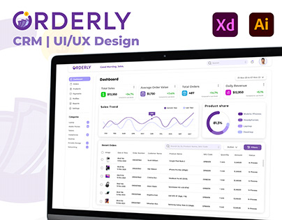 Orderly | E-Commerce CRM UI/UX Design