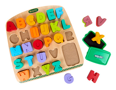 Crayola Wooden Toys - Alphabet Puzzle Stamper