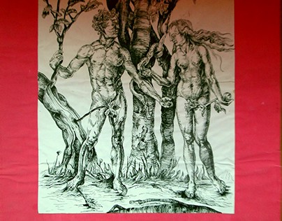 "Adam and Eve" -Albrecht Dürer/ reproduction