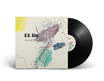 Vinyl cover artwork design - kunstner B.B. king