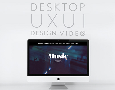 Desktop Site Designed In the Music Industry