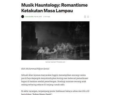 Musik Hauntology: Romantisme Ketakutan Masa Lampau