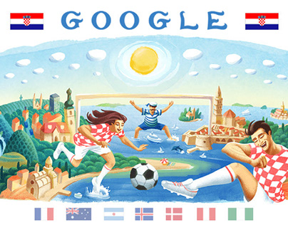 Google Doodles - World Cup 2018 - Croatia