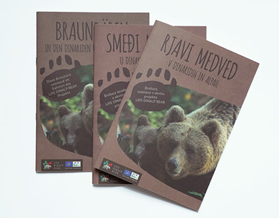 The brochure “Brown bear in Dinarides and Alps”