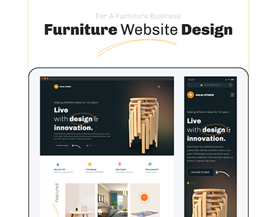 Furniture Website Design ( Responsive )