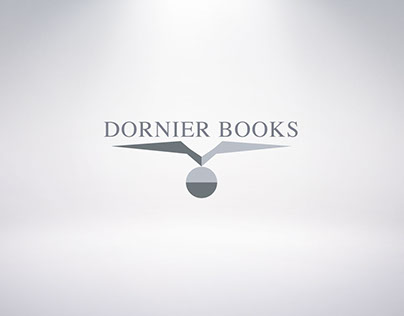 Logodesign, flyer and landing page for Dornier Books