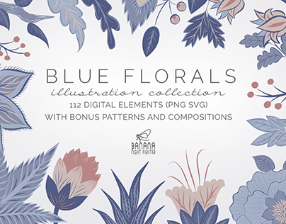 Blue Florals