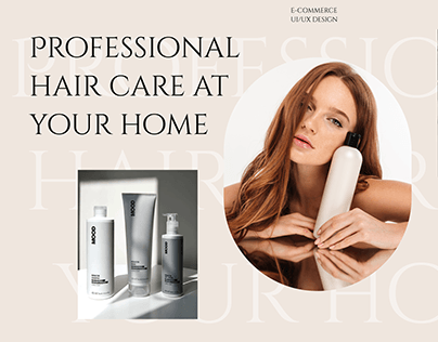 Design for online store professional hair care