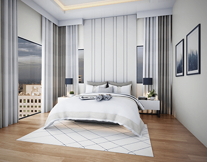 Master Bedroom with Office Rendering