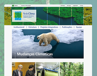 Layout Site - Rede Clima