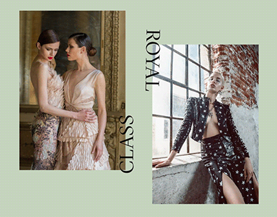 Royal Class - a homepage for a Fashion Website