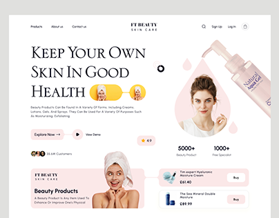 Skin Care Product Landing Page
