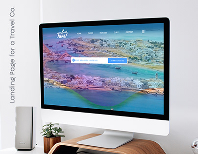 Landing Page For "Sur Tavel" Travel Co.