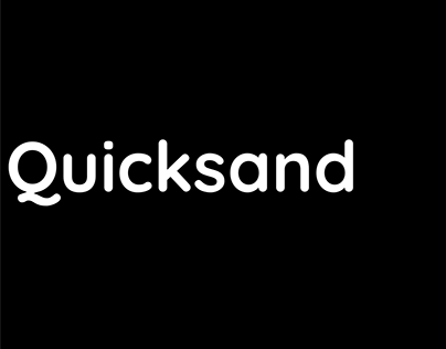 Quicksand Font Specimen Video Çalışması