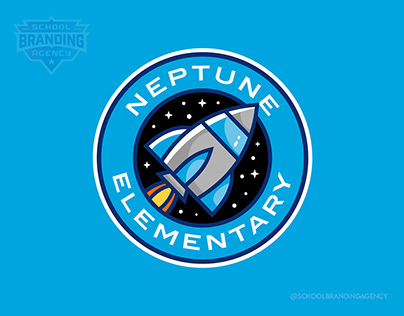 Neptune Elementary School Logo Design
