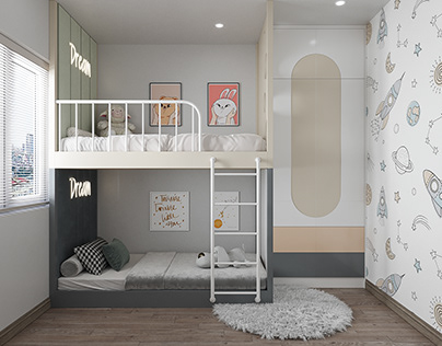 Adorable Bedroom for Two Kids