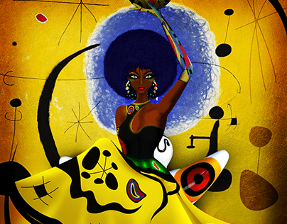 Joan Miró Fashion inspired illustration