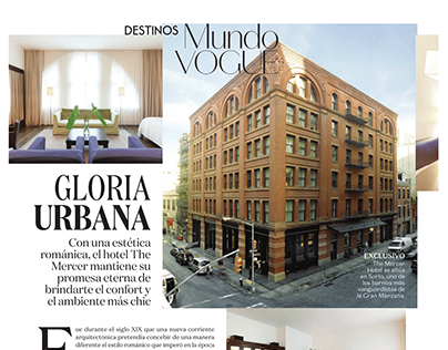Gloria Urbana for Vogue Magazine