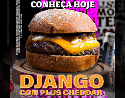 Sheriff Burger - Estudo de cartaz Django