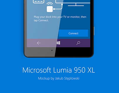 Microsoft Lumia 950 XL - Mockup PSD