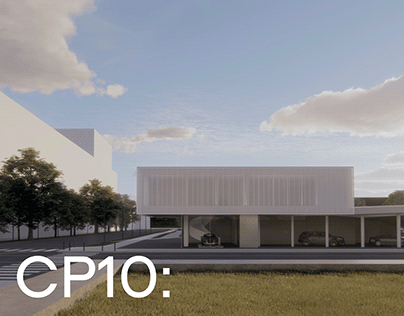 CP10: arch project of a parking lot/car showroom