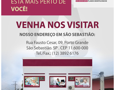 Folder Novo Escritório Uniodonto - São Sebastião