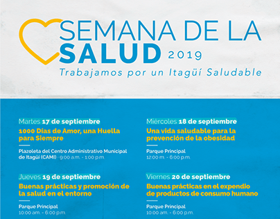 Semana Institucional de la Salud, Itagüí 2019