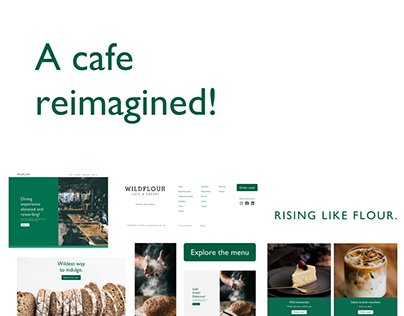 Wildflour cafe's website redesign