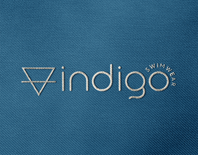Logo Indigo Swimwear