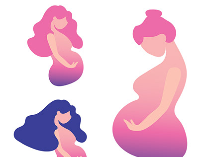 Pregnancy and breastfeeding icons