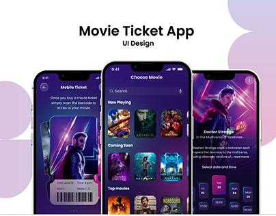 Movie ticket App UI