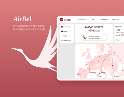UX/UI Personal account for low-cost airline